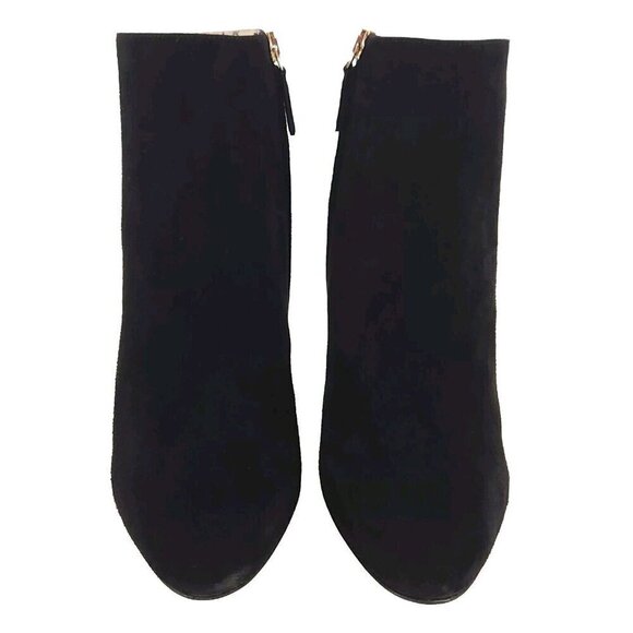 Salvatore Ferragamo Shirin Suede Ankle Boots US 4.5 34.5 Black New - Picture 3 of 14